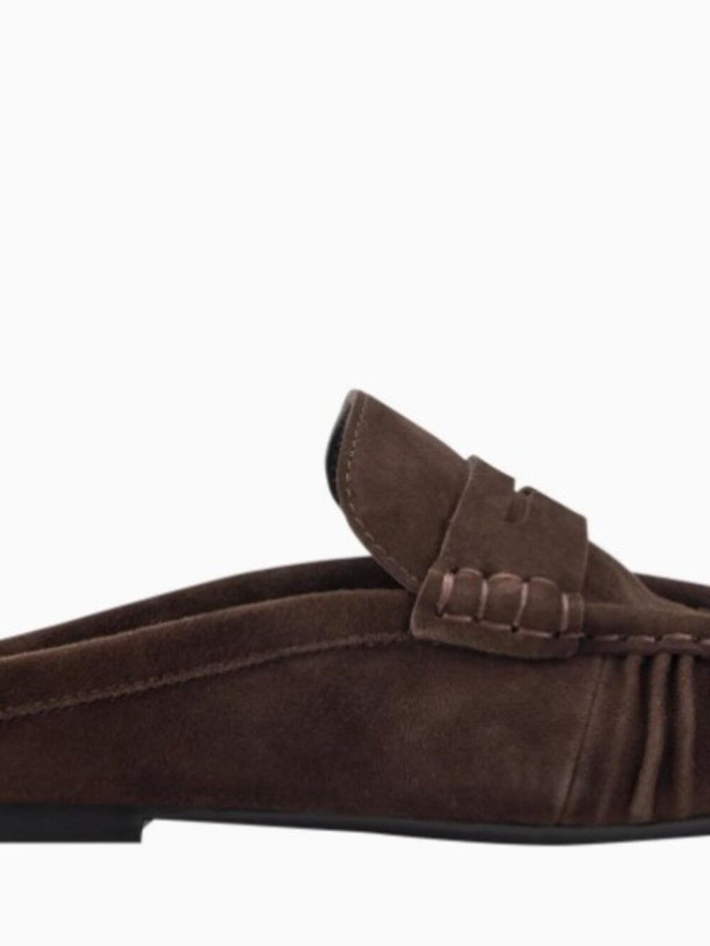 Marc Fisher - Jaynie Leather Mule Chocolate Brown - Picture 2 of 6